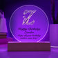 Happy Birthday Zandra v02 - Circle Acrylic Plaque