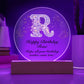 Happy Birthday Rose v01 - Circle Acrylic Plaque