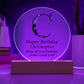 Happy Birthday Christopher v03 - Circle Acrylic Plaque