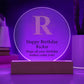 Happy Birthday Rickie v01 - Circle Acrylic Plaque