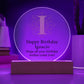 Happy Birthday Ignacio v01 - Circle Acrylic Plaque
