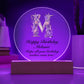 Happy Birthday Melanie v02 - Circle Acrylic Plaque