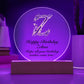 Happy Birthday Zelma v02 - Circle Acrylic Plaque