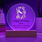Happy Birthday Sara v02 - Circle Acrylic Plaque