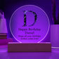 Happy Birthday Daniel v03 - Circle Acrylic Plaque