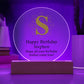 Happy Birthday Stephen v01 - Circle Acrylic Plaque