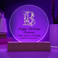 Happy Birthday Bethanie v02 - Circle Acrylic Plaque
