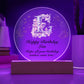 Happy Birthday Lois v01 - Circle Acrylic Plaque