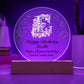 Happy Birthday Lucille v01 - Circle Acrylic Plaque
