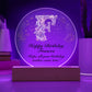 Happy Birthday Frances v01 - Circle Acrylic Plaque
