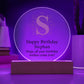 Happy Birthday Stephan v01 - Circle Acrylic Plaque