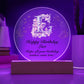 Happy Birthday Lori v01 - Circle Acrylic Plaque