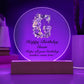 Happy Birthday Gwen v02 - Circle Acrylic Plaque