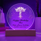 Happy Birthday Tina v01 - Circle Acrylic Plaque