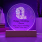 Happy Birthday Queen v01 - Circle Acrylic Plaque