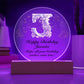Happy Birthday Juanita v01 - Circle Acrylic Plaque
