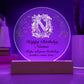 Happy Birthday Norma v01 - Circle Acrylic Plaque