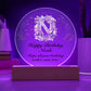 Happy Birthday Nicole v01 - Circle Acrylic Plaque