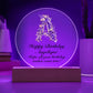 Happy Birthday Angelique v02 - Circle Acrylic Plaque
