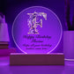 Happy Birthday Florine v02 - Circle Acrylic Plaque