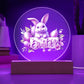 Happy Easter Bunny Sign 09 - Circle Acrylic Plaque