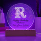 Happy Birthday Rebecca v01 - Circle Acrylic Plaque