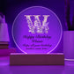 Happy Birthday Winnie v02 - Circle Acrylic Plaque