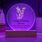 Happy Birthday Yvonne v02 - Circle Acrylic Plaque