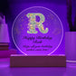 Happy Birthday Ruth v01 - Circle Acrylic Plaque