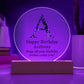 Happy Birthday Anthony v03 - Circle Acrylic Plaque
