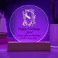 Happy Birthday Sybil v02 - Circle Acrylic Plaque