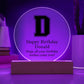 Happy Birthday Donald v02 - Circle Acrylic Plaque