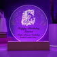 Happy Birthday Lauren v01 - Circle Acrylic Plaque
