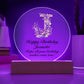 Happy Birthday Jeanette v02 - Circle Acrylic Plaque