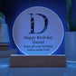 Happy Birthday Daniel v03 - Circle Acrylic Plaque