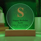 Happy Birthday Scott v01 - Circle Acrylic Plaque