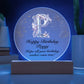 Happy Birthday Peggy v01 - Circle Acrylic Plaque