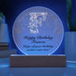 Happy Birthday Frances v01 - Circle Acrylic Plaque