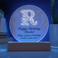 Happy Birthday Rachel v01 - Circle Acrylic Plaque