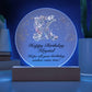 Happy Birthday Krystal v01 - Circle Acrylic Plaque