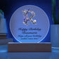 Happy Birthday Rosamaria v02 - Circle Acrylic Plaque