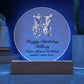 Happy Birthday Hillary v02 - Circle Acrylic Plaque