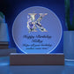 Happy Birthday Kelley v02 - Circle Acrylic Plaque