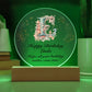 Happy Birthday Linda v01 - Circle Acrylic Plaque