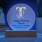 Happy Birthday Tamika v02 - Circle Acrylic Plaque