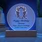 Happy Birthday Queenie v02 - Circle Acrylic Plaque