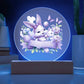 Happy Easter Bunny Sign 02 - Circle Acrylic Plaque