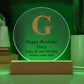 Happy Birthday Gary v01 - Circle Acrylic Plaque