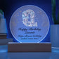 Happy Birthday Queenie v01 - Circle Acrylic Plaque