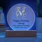 Happy Birthday Mandy v02 - Circle Acrylic Plaque